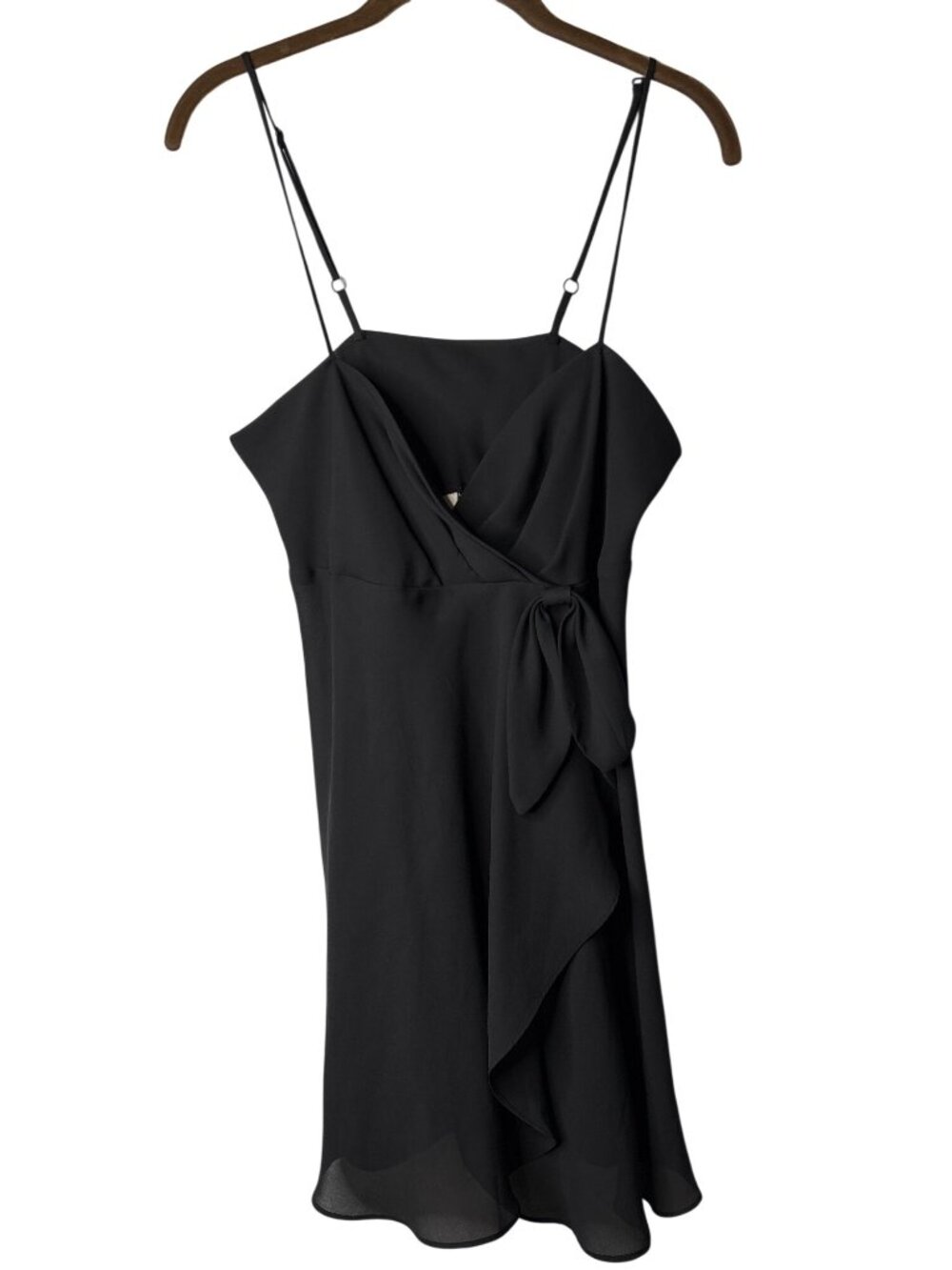 Vintage Victoria's Secret Gold Label Negligee Babydoll Chemise Size M Black Bow